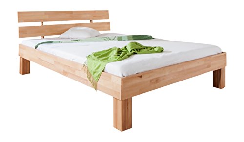 Preisvergleich Produktbild Relita Bett, buche, Natur geölt, 90 x 200 cm