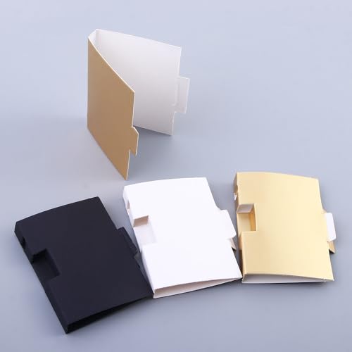 Pokinge 30Pcs Perfume Sample Packaging Paper,Refillable Vertical Perfume Sample Paper Card Holder Foldable Drip Bottle ​Packaging Organizer2
