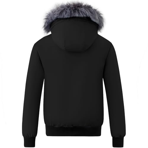 wantdo Women's Thicken Hooded Winter Coat Puffer Jacket Short Warm Parka with Hood2