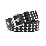 Leekcol Nietengürtel für Damen, ein glamouröses, vom Punk inspiriertes...