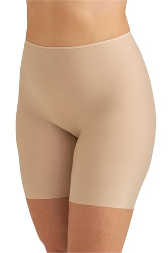 Miss Mary of Sweden Cool Sensation Radlerhose Damen Nahtlose kühlende Unterhose mit langem Bein gegen Reibung an den Oberschenkeln 44 Beige