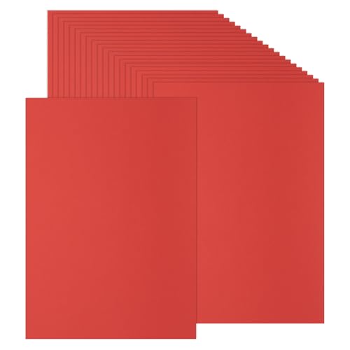 Papier pour fabrication de cartes PATIKIL A4 rouge vif 100 feuilles 230Gsm