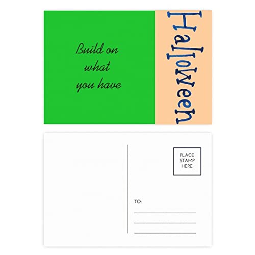 Cartes postales Build On What You Have pour Halloween le lot de 20 pièces