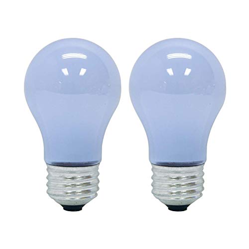 GE Reveal HD+ LED Light Bulbs, 40 Watt, A15 Ceiling Fan Bulbs (2 Pack)