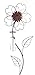 Produktbild Rost Deko Metall Stecker. Blume, Blumenstecker mit REGENMESSER Niederschlagsmesser. Ca 100 cm. Art.: 70425 2