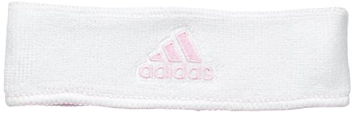 adidas Faixa de cabeça reversível unissex intervalo, rosa gala/branco branco/rosa gala, tamanho únic