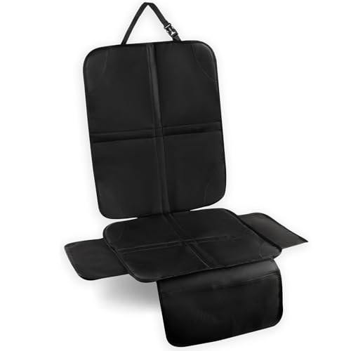 Romon Protector Asiento Coche, 1 Pieza Fundas para Sillas de Coche Impermeable Antideslizante Cubre Car Seat Cover Protector Niño con 2 Bolsillos Almacenaje Universal para Bebé Perro para SUV Sedán