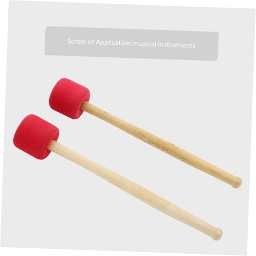 Levemolo 1pc Hammer with Wood Handle Foamed Drumstick for Bass Drum Percussion Accessory for Enhanced Sound and Performance Red miniatura 7