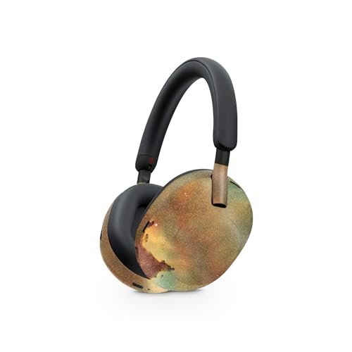 Image of MightySkins Glossy Glitter Skin Compatible with Sony WH-1000XM5 Headphones - Space Smoke | Protective, Durable High-Gloss Glitter Finish | Easy to Apply