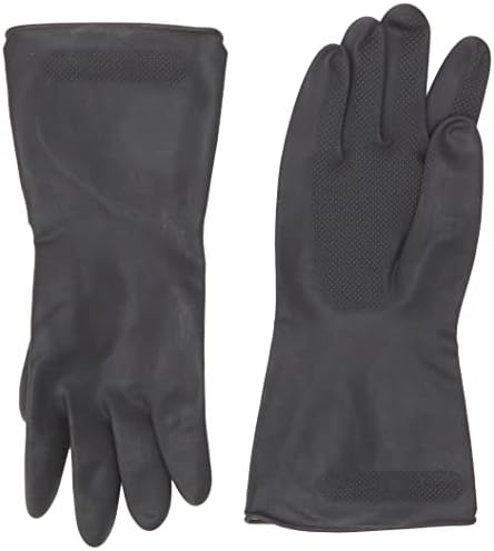 Elliott 1 pair Extra Large Tough Rubber Gloves, Black, 10F30206