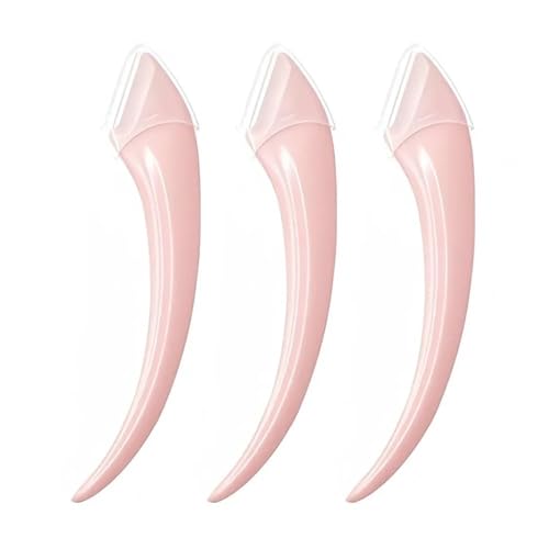 3個入り 眉毛トリマー 女性用 顔用 脱毛 除毛 カッター 眉毛シェーバー 刃 美容 メイクアップツール(3pcs light red)