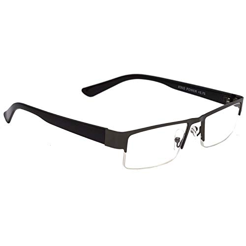 Optify Half Rim Power Reading Glasses for Men and Women - Scratch...