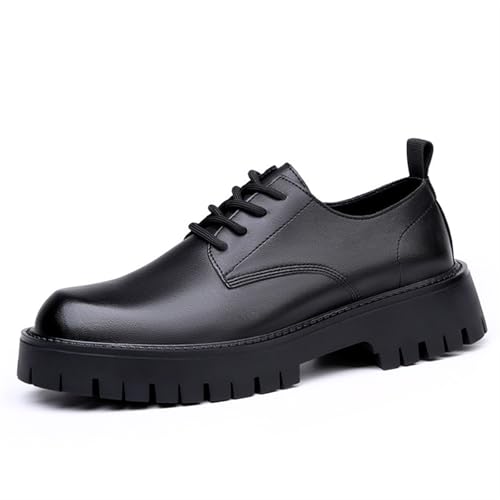 Dress Shoes for Men Men's Black Leather Casual Shoes Stylish and Comfortable Leather Footwear for Everyday Wear