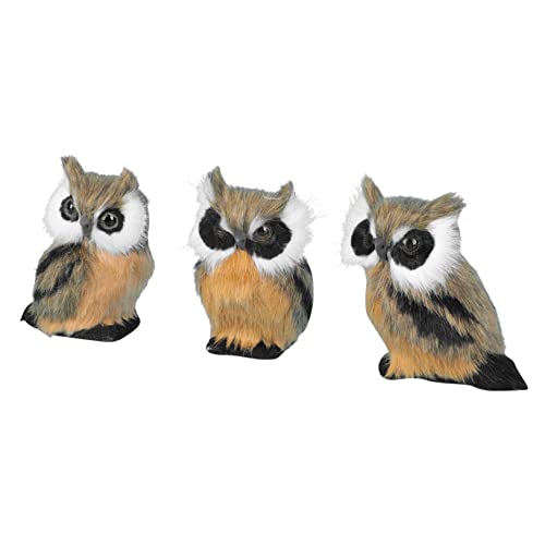 Ornements uniques d'arbre de Noël et figurines de hibou à offrir