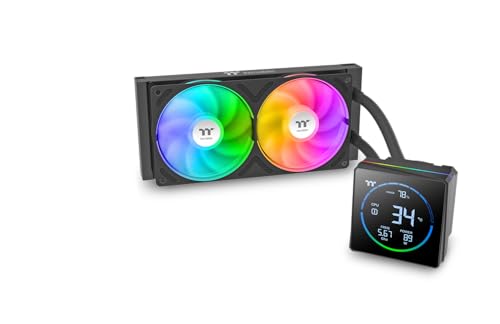 TH240 V3 ARGB | All in one water cooling | 3.95" segment LCD display | Rotatable pump head | Single frame fan | - vue 2