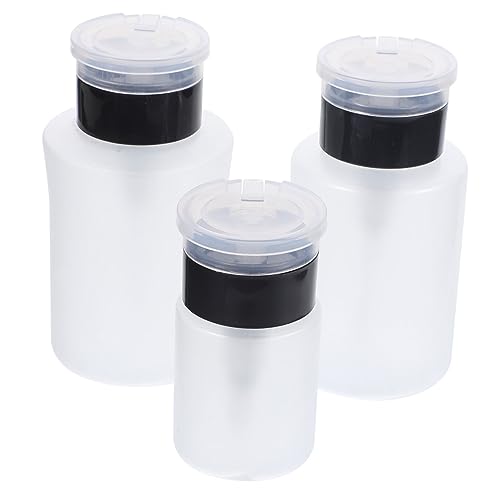 Didiseaon 3Piezas Líquido Recargables Dispensadores Vacíos de Esmalte y Removedor de Maquillaje Fabricadas Material Duradero Casa