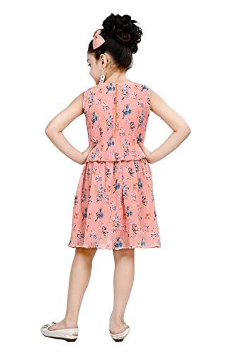 Image of Blushup Girls Georgette Classic Knee-Length Dress