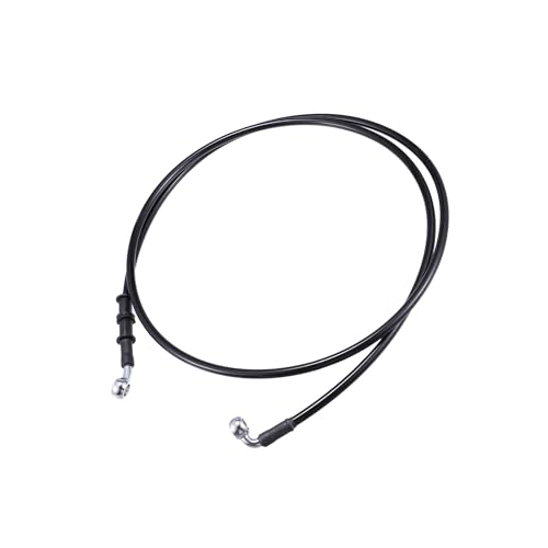 Partuto 170cm AN3 M10 Car Hydraulic Brake Line Oil Hose Pipe Fitting 28° 90° Stainless Steel for Car Motorcycle Dirt Racing Bike Black Replacement