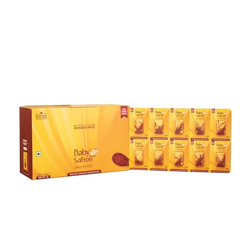Image of Baby Saffron World's Finest wonder Spice, Single use Pack for Pregnant Women, Skin Care 50 MG X 10 Sachet