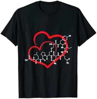 Oxytocin Molecule Love - Science Teacher Valentines Day T-Shirt