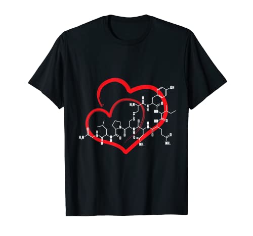 Oxytocin Molecule Love - Science Teacher Valentines Day T-Shirt 