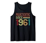 Photo Gallery awesome since 1961 61 years old retro vintage 61st birthday canotta Photo Gallery awesome since 1961 61 years old retro vintage 61st birthday canotta