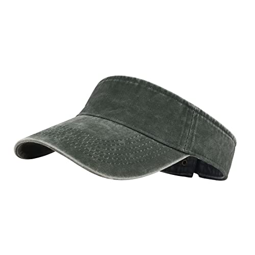 Image of HH HOFNEN Sports Sun Visor Hats Cotton Twill Ball Adjustable Sun Caps for Men Women
