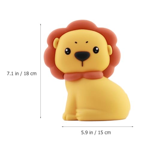 Lámpara de noche león de silicona para dormitorio miniatura 5