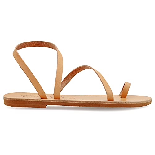 Emmanuela Greek Leather Toe ring Sandals, Quality Handmade Slingback Summer Shoes, Ankle Cuff Strappy Sandals, Boho Chic Flat Sandals, Silver Rose Gold Snake animal print3