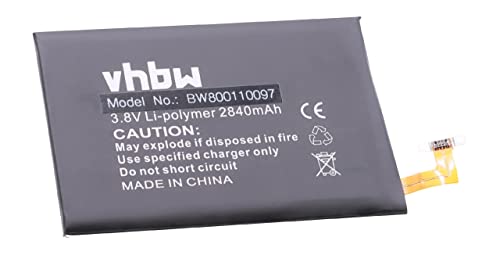 vhbw batteria compatibile con HTC One Me, M9 Plus, M9, M9pw, M9+, M8s, Hima smartphone cellulare (2840mAh, 3,8V, Li-Poly)