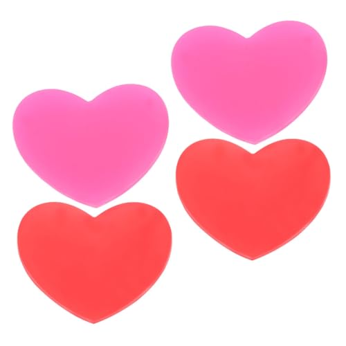CORHAD Cute Heart Tennis Dampeners 4 Pack Vibration Dampeners for Tennis Racket Silicone Absorbers