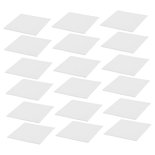 OSALADI 40pcs Kiln Fiber Paper: 2mm Thick Microwave-Safe Insulation Sheet for Glass Fusing Metal Clay Projects - Heatproof Furnace Gasket Material