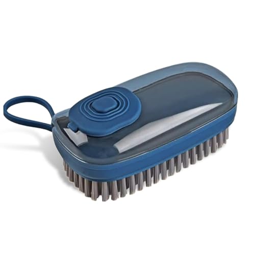 Image of Zapsol Cloth Washing Brush with Built-in Liquid Dispenser | Multipurpose Laundry Brush with Soft Bristles for Clothes, Shoes, Utensils & Tile Cleaning | Durable Plastic Scrub Brush (Pack of 1)
