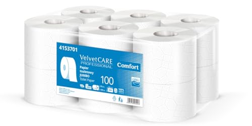 Papel higiénico Velvet de 2 capas con 12 rollos blancos de 100 metros