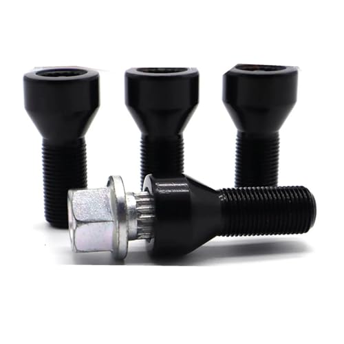 Juego de 4 tuercas de pernos de rueda de bloqueo de coche 36136786419 M12X1.5 para 328xi 530xi 330i