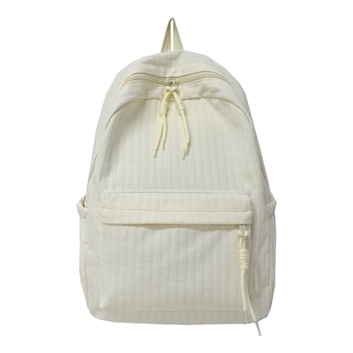 Sac d'école blanc de grande capacité pour les adolescents