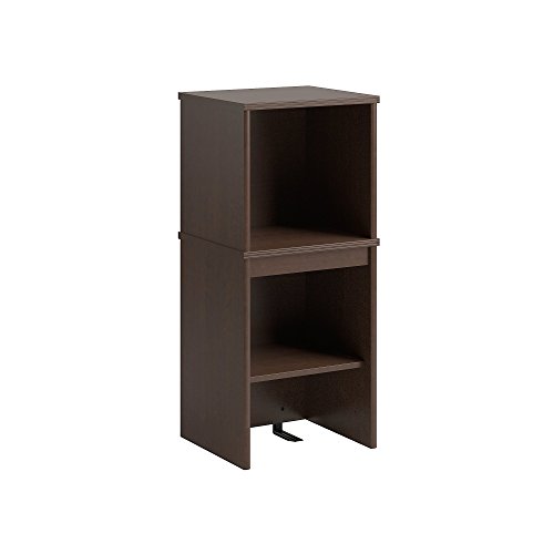 Bush Furniture Envoy 16W Narrow Hutch in Mocha Cherry