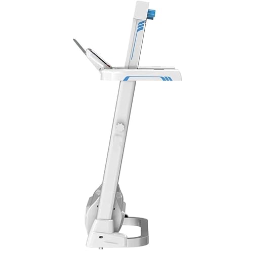 Image of Folding Treadmill with LED Display Silent Weight Loss Folding Home Treadmill Load 120Kg White Fitness Equipment