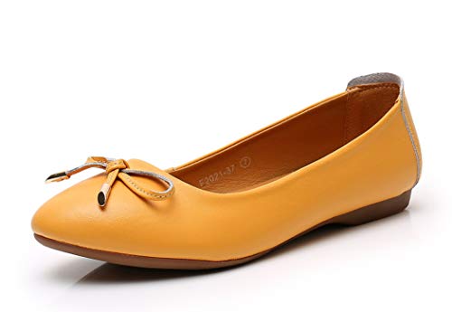 VenusCelia Women's Bowknot Ballet Dance Flat Shoe