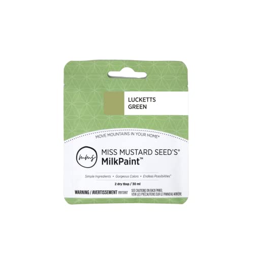 Miss Mustard Seeds MilkPaint for Furniture Wood Cabinets Walls Brick and Stone Water Based All Natural Eco Friendly Organic No VOCs (Lucketts Green Sample)