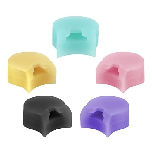 5 Piezas Almohadilla para Clarinete/Oboe, Almohadilla Cojin Clarinete, Protector in Silicona Almohadilla para Reposapulgares de Oboe (Rosa, Negro, Amarillo, Azul, Púrpura)