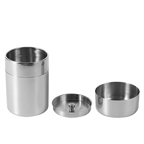 Haofy Latas de té de acero inoxidable, botes de cocina casera para almacenamiento de azúcar de café de té(Small)