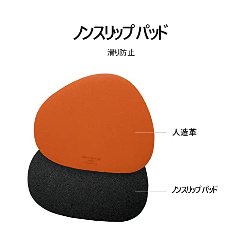 Image of Mouse pad, Non-Slip Washable Waterproof Computer Mouse pad (Tangerine)