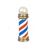 Dolls House Brass Barber Pole Miniature Barber's Shop Accessory 1:12 Scale