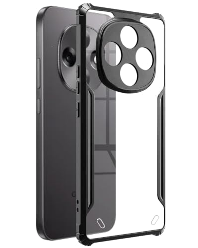 Image of SPAZY CASE Transparent Shockproof Back Cover for Oppo F31 Pro 5G | Clear Case with Air Cushion Corners | Scratch Resistant Hard Back | Camera & Screen Protection