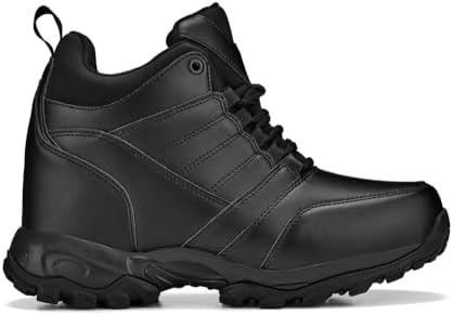 CALTO Men's Invisible Height Increasing Elevator Shoes - Black Leather Lightweight Trainer Sneakers - 4.5 Inches Taller - FD003 - Size 11 D(M) US | Image 1