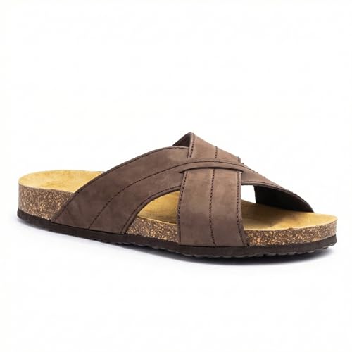 NOESLOMISMO BY DILEMA Sandalias de Hombre con Tiras Cruzadas y Plantilla Ergonómica | Suela Antideslizante y Flexible | Calzado Casual de Verano Fabricado en España para Playa y Ciudad