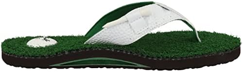 Reef Men's Sandals Mulligan II | Golf Inspired Flip Flops for Men, Green, 11 | Image 2