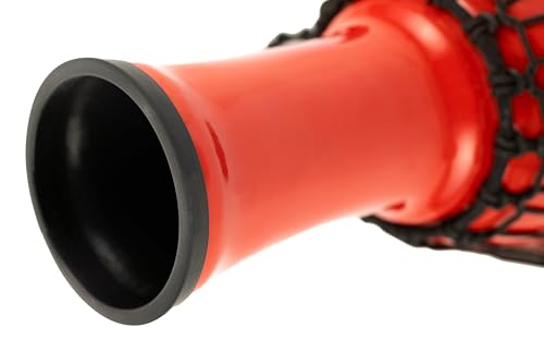 Meinl Percussion Junior Djembe with Synthetic Shell and Head-NOT MADE IN CHINA-7" Compact Size, Rope Tuned, Red, 2-YEAR WARRANTY, 7" (JRD-R)