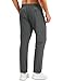 MAGCOMSEN Mens Quick Dry Workout Pants Lightweight Waterproof Stretch Pants Straight Leg for Hiking Cycling Grey 30